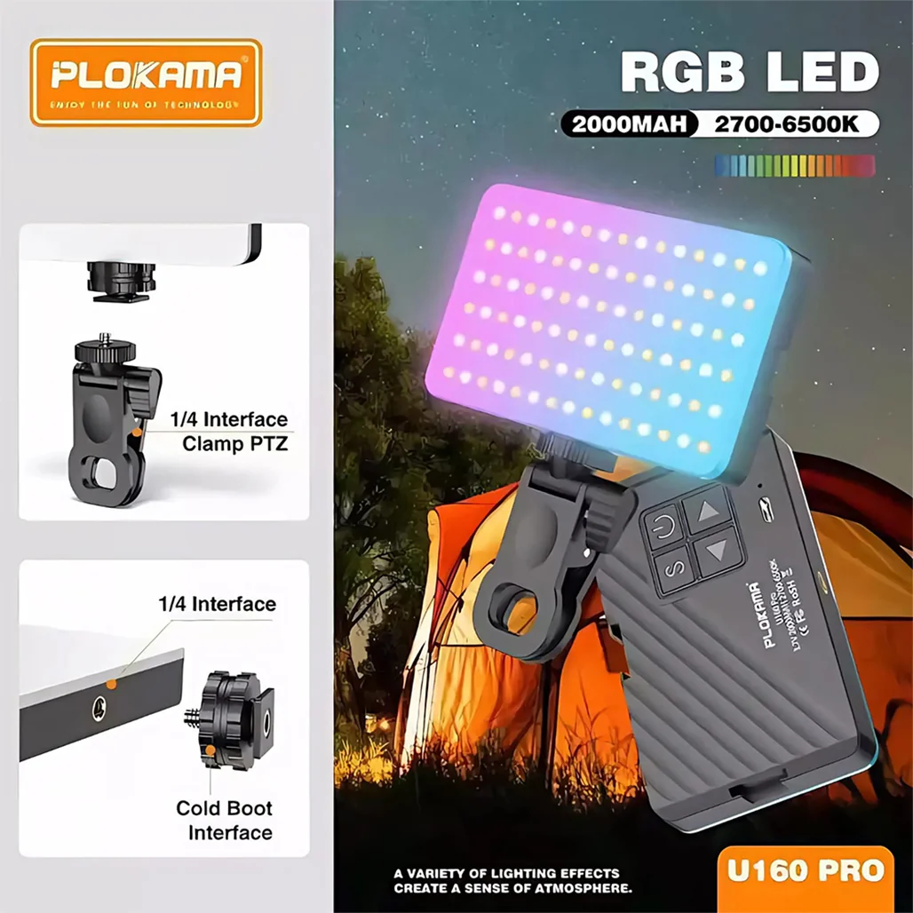 Plokama U160 Pro RGB Portable LED Flashlight - Image 5