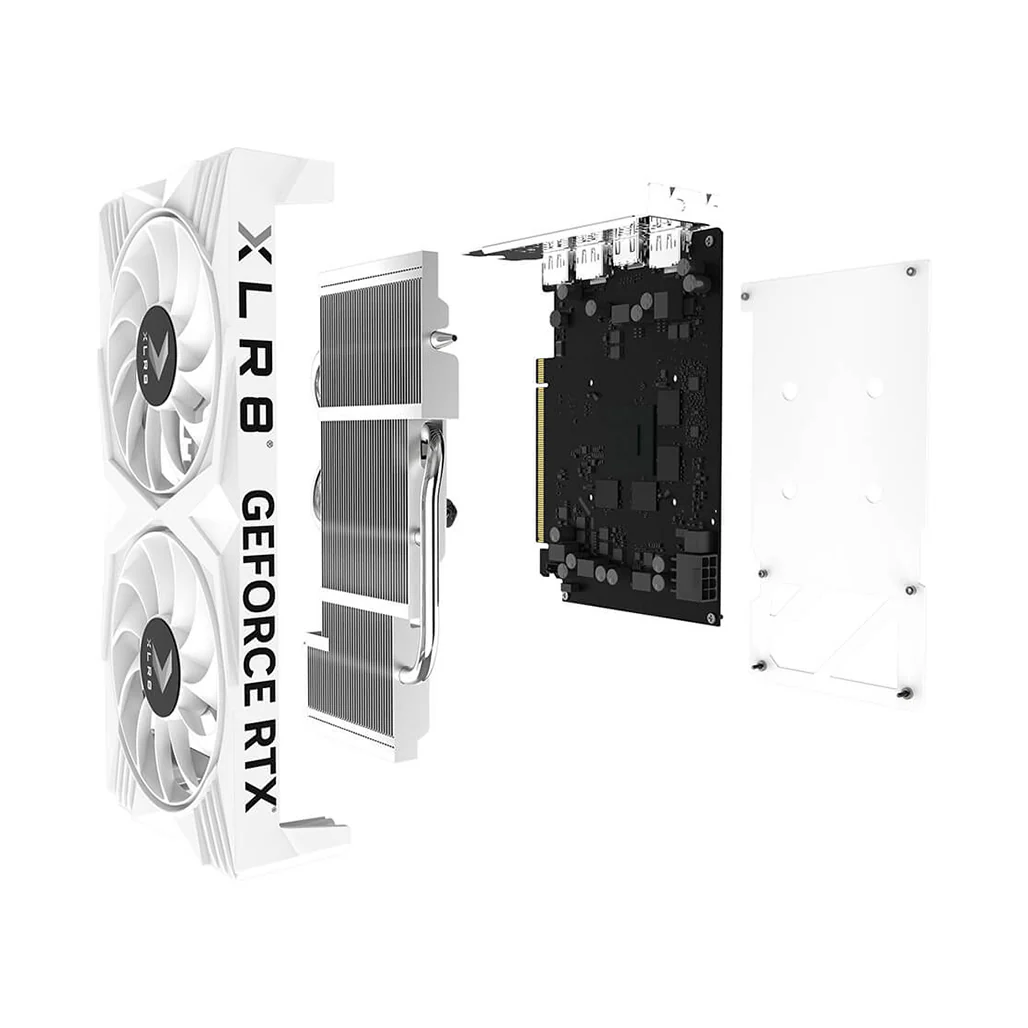 PNY GeForce RTX 4060 8GB OC XLR8 VERTO DF White Edition - Image 11
