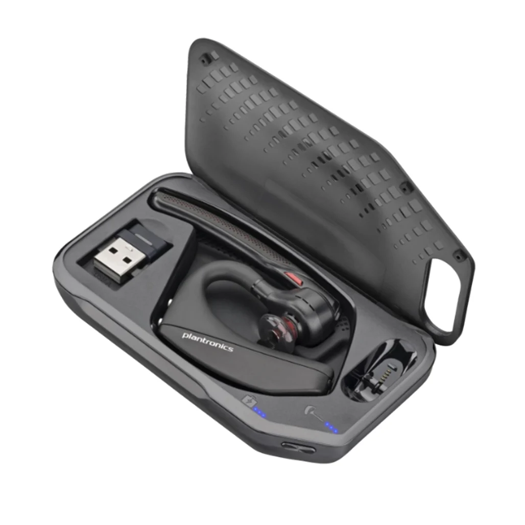 Poly Voyager 5200 UC Bluetooth Headset with Charging Case - Image 2