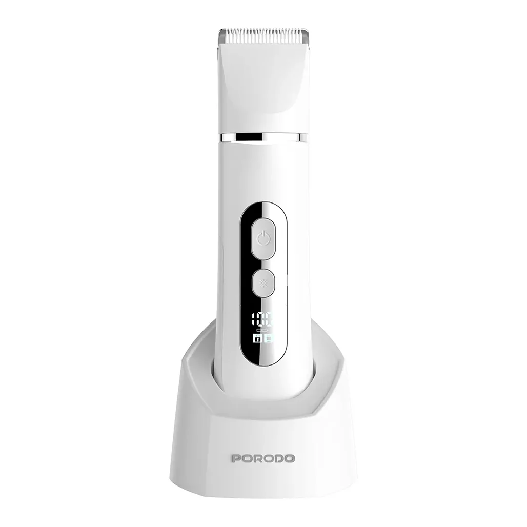 Porodo 4-In-1 Face & Body Electric Trimmer with Smart LED Display