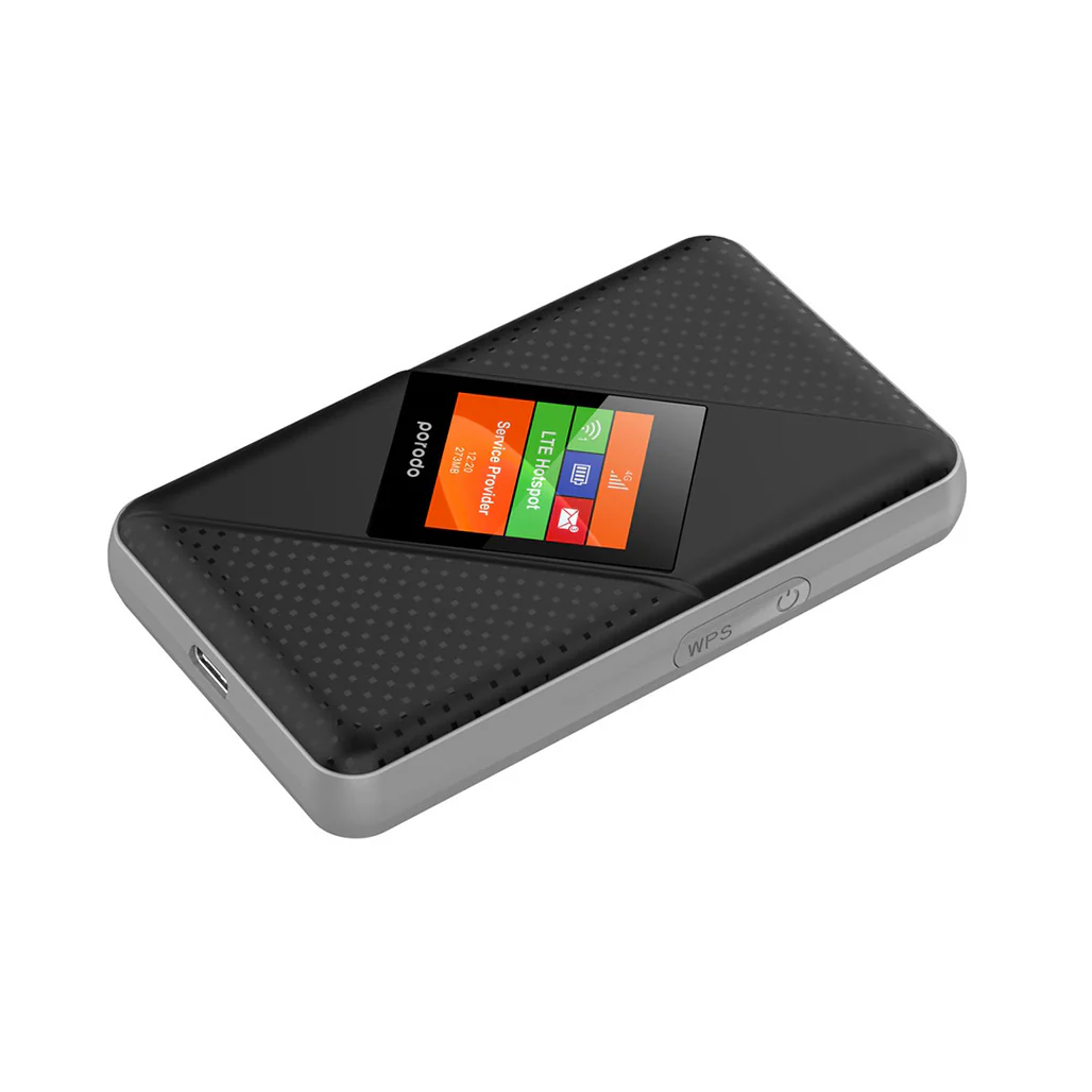 Porodo 4G/LTE High-Speed Pocket Router | PD-PT4GRV2-BK - Image 2