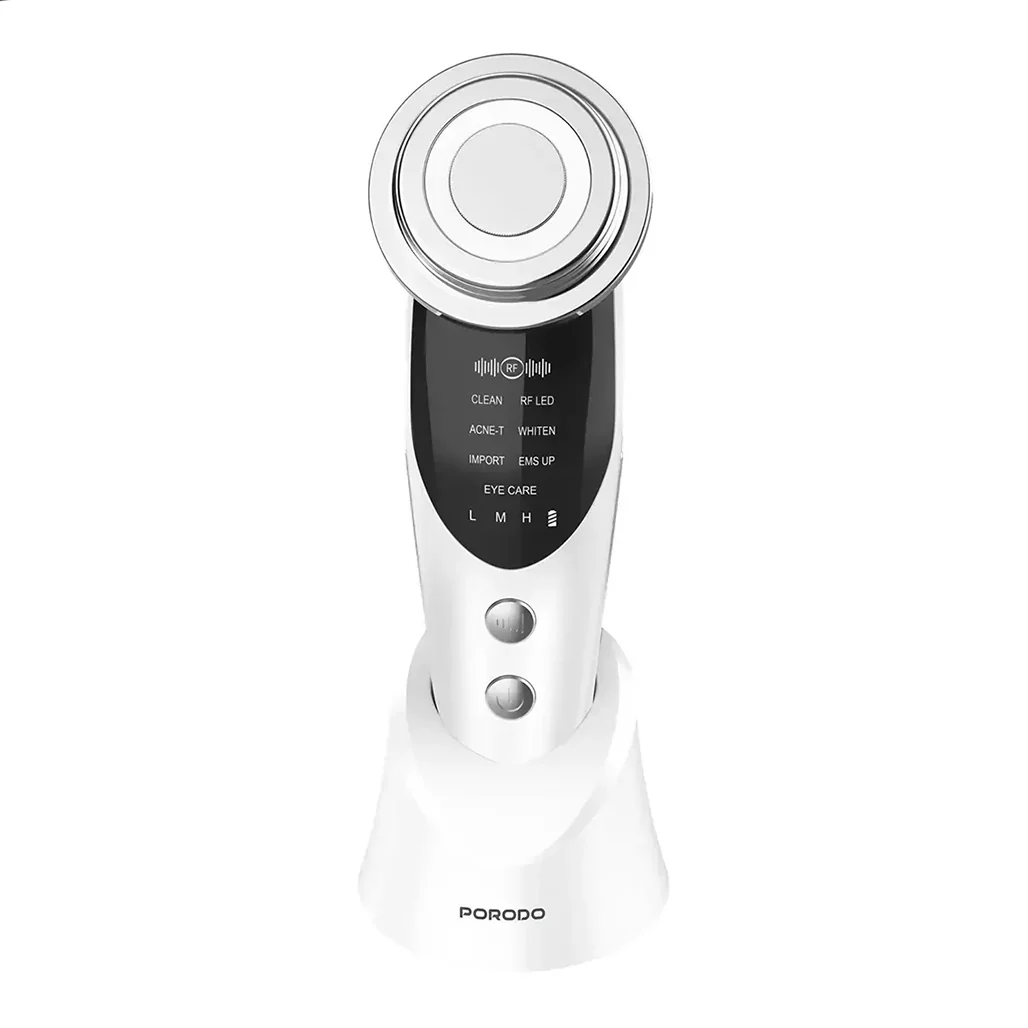 Porodo 7-In-1 LED Microcurrent Facial Massager with Warm Vibration & Serum Infusion - Image 2