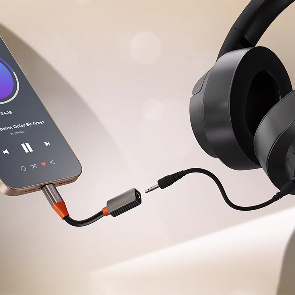 Porodo AudioLink USB-C to 3.5mm Adapter with DAC Chip - Image 3
