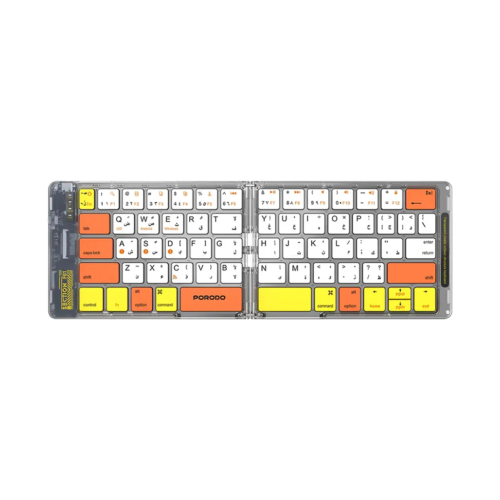 Porodo Crystal Shell Wireless Keyboard - Image 4
