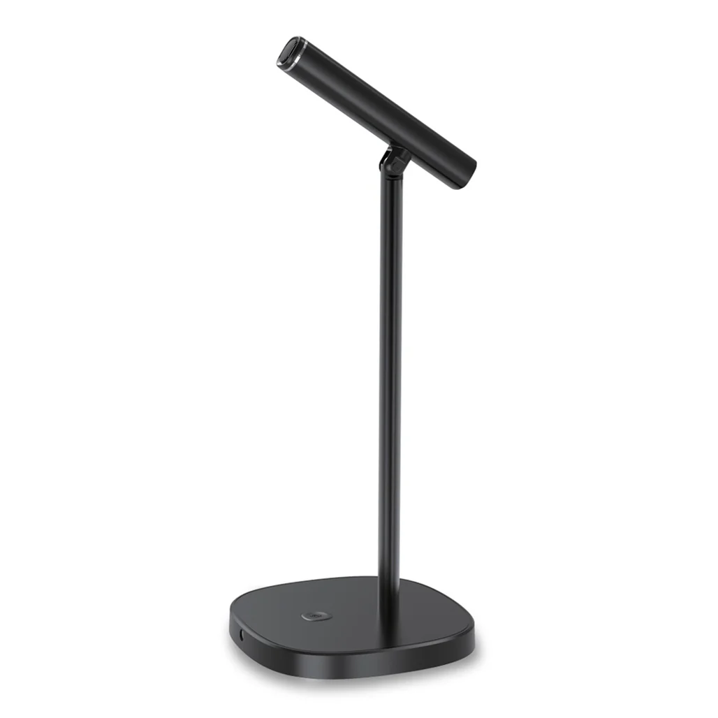 Porodo Desktop Tiltable USB Microphone with USB-C Data Cable - Black