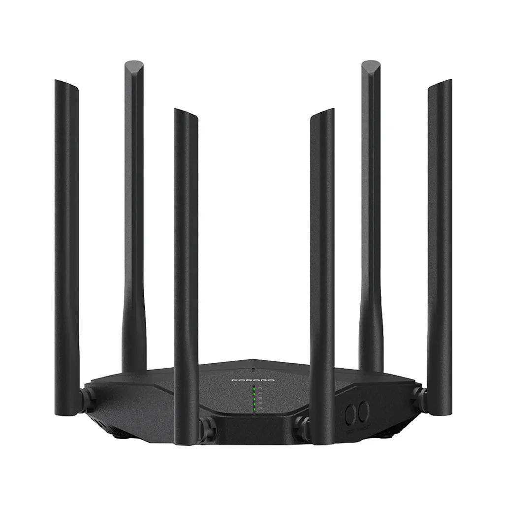 Porodo Dual Band Portable Wi-Fi Router - Black - Image 2