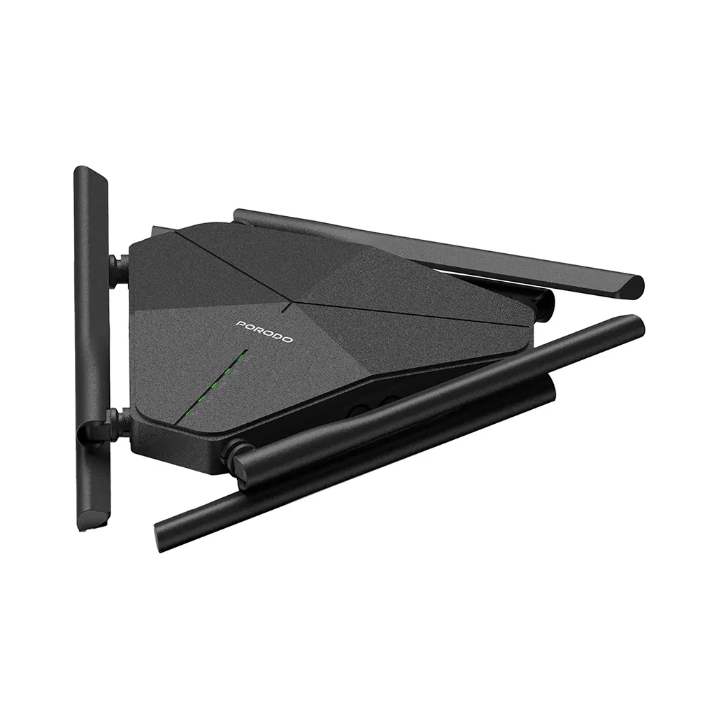 Porodo Dual Band Portable Wi-Fi Router - Black - Image 3