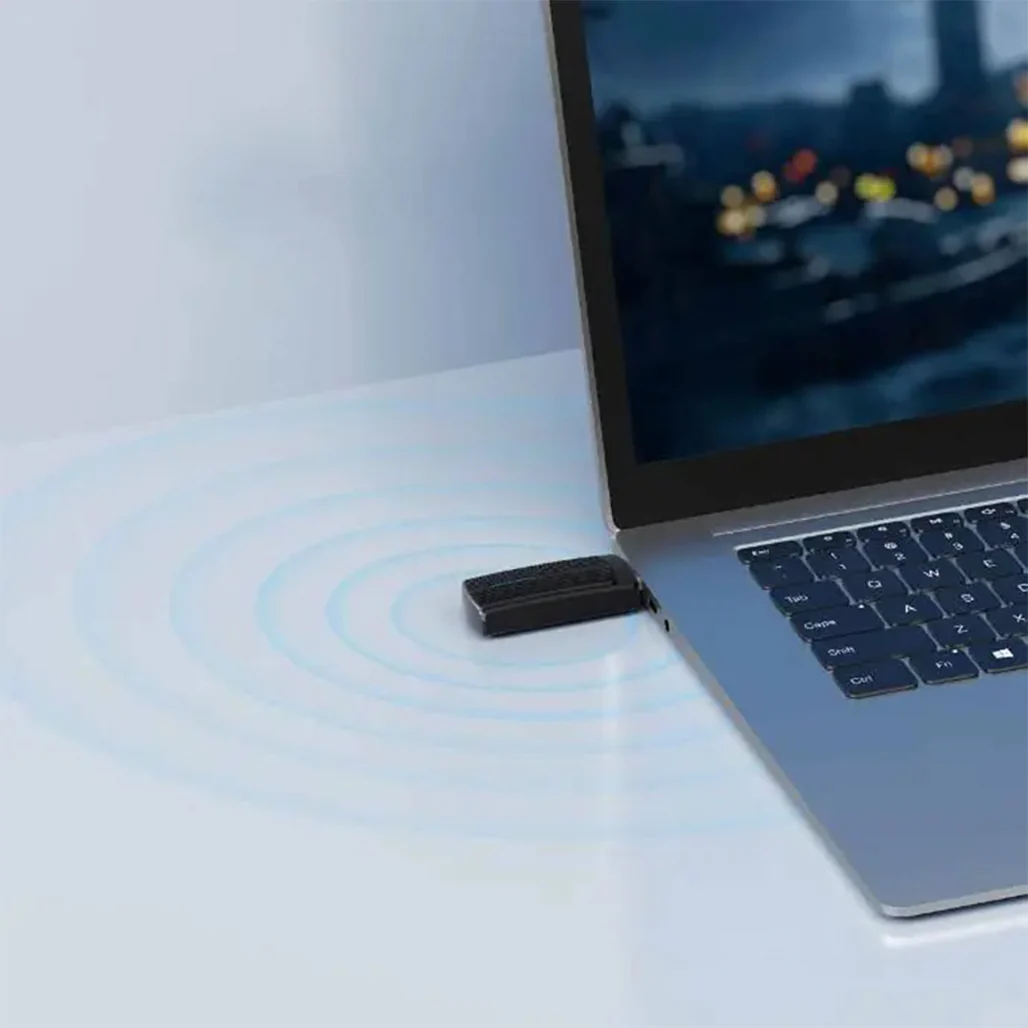 Porodo Dual Band WiFi 6 USB Adapter with USB A to Type-C Converter - Image 4
