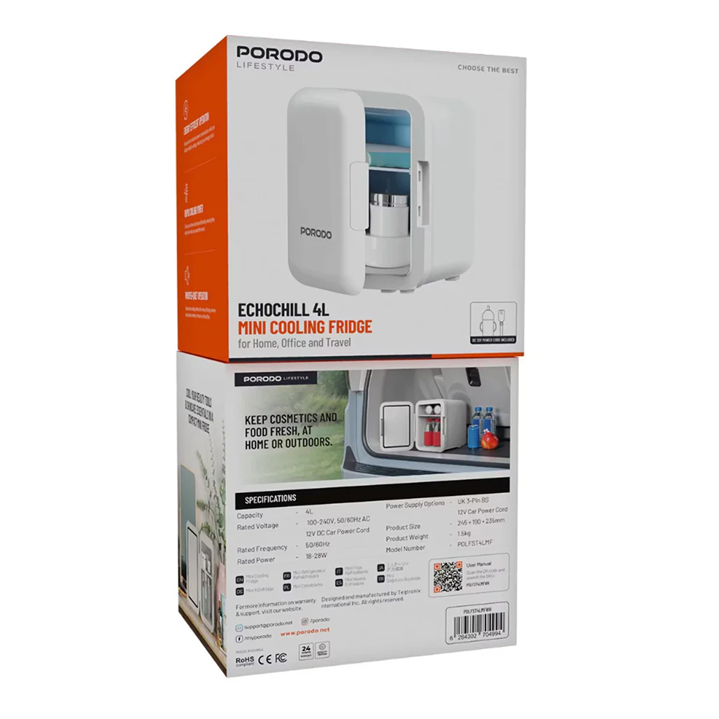 Porodo Ecochill 4L Mini Skincare Fridge - Image 7