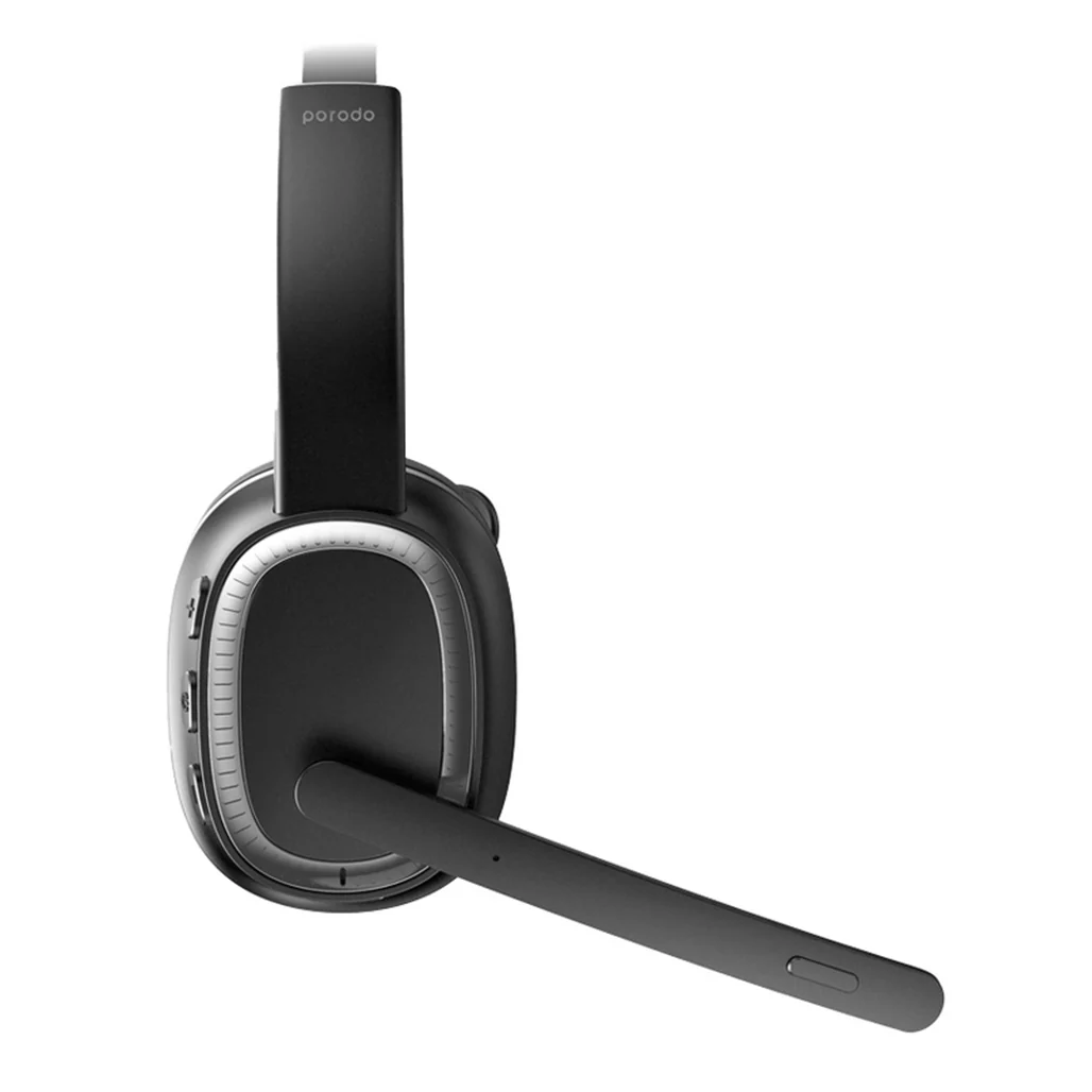 Porodo ENC Wireless Work Headphone - Black - Image 2