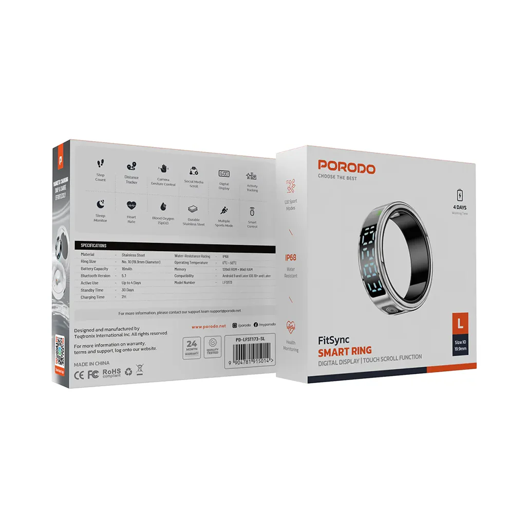 Porodo FitSync Smart Ring Size 10 - Image 10