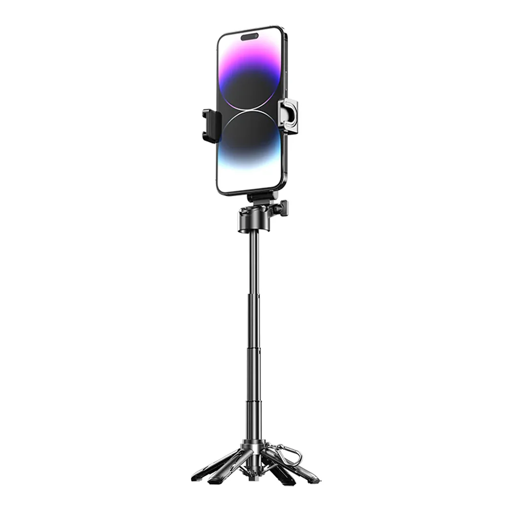 Porodo Foldable Selfie Stick with Extendable Tripod - Compact, Durable, and Wireless for Perfect Shots