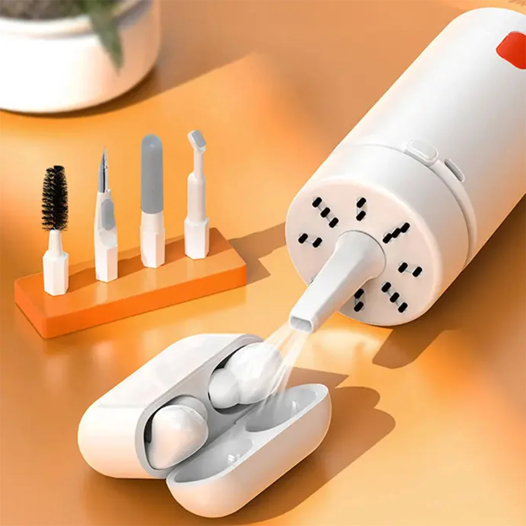 Porodo Gaming 21-in-1 Cleaning Kit with Handheld Vacuum Function – White - Image 3