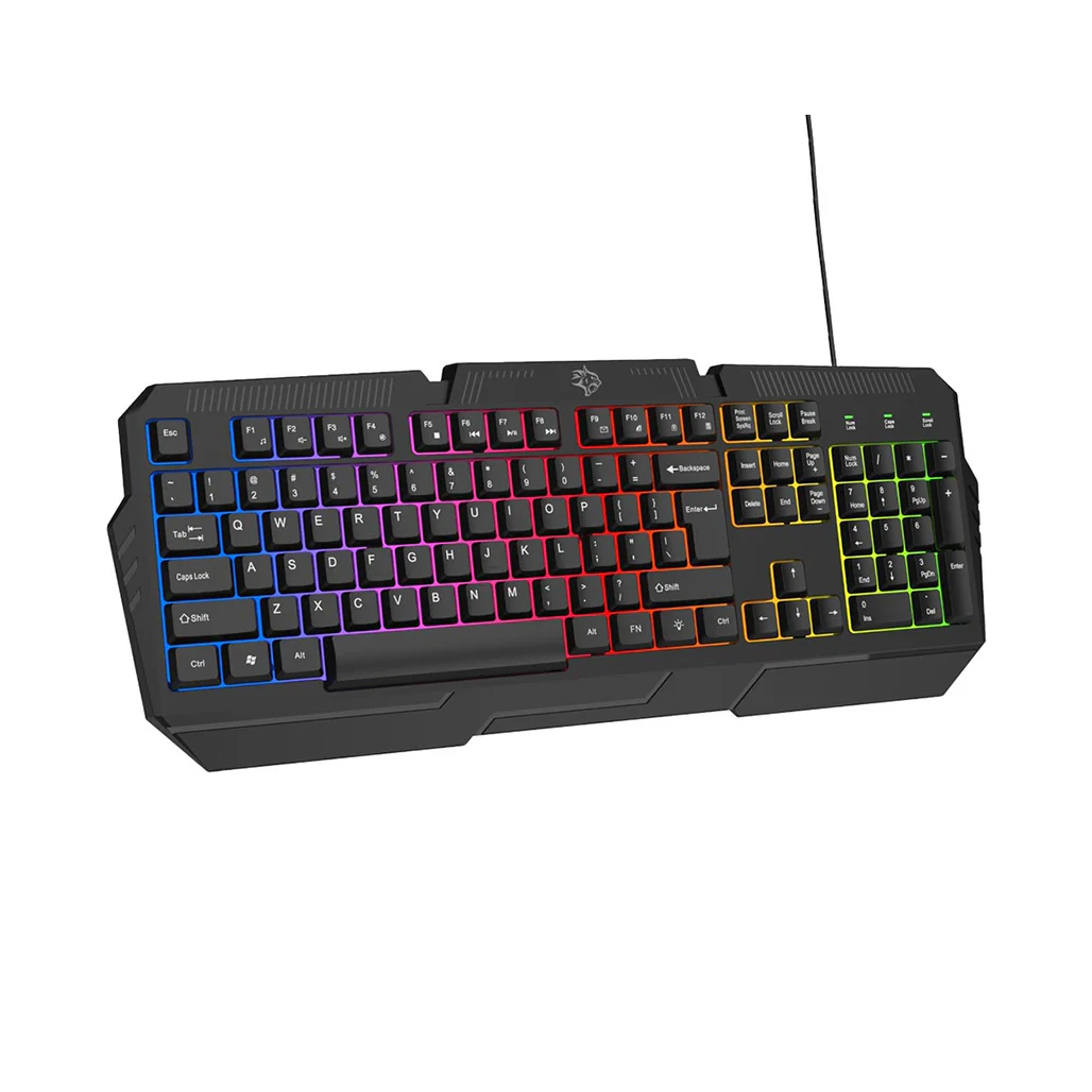 Porodo Gaming 4-in-1 Combo Set – Keyboard, Headset, Mouse, and Mousepad with RGB Lighting - Black - Image 2
