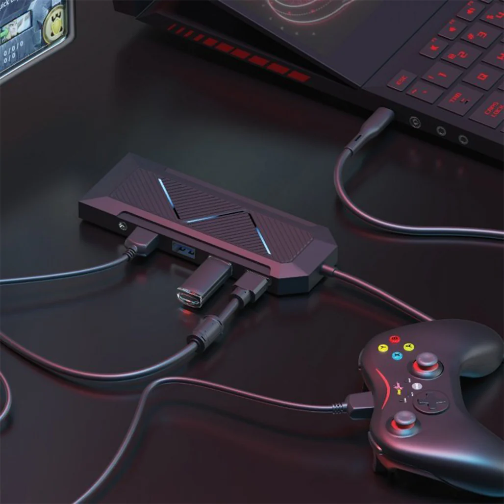 Porodo Gaming PDX520 9in1 USB-C Hub Gamers Edition - Image 3