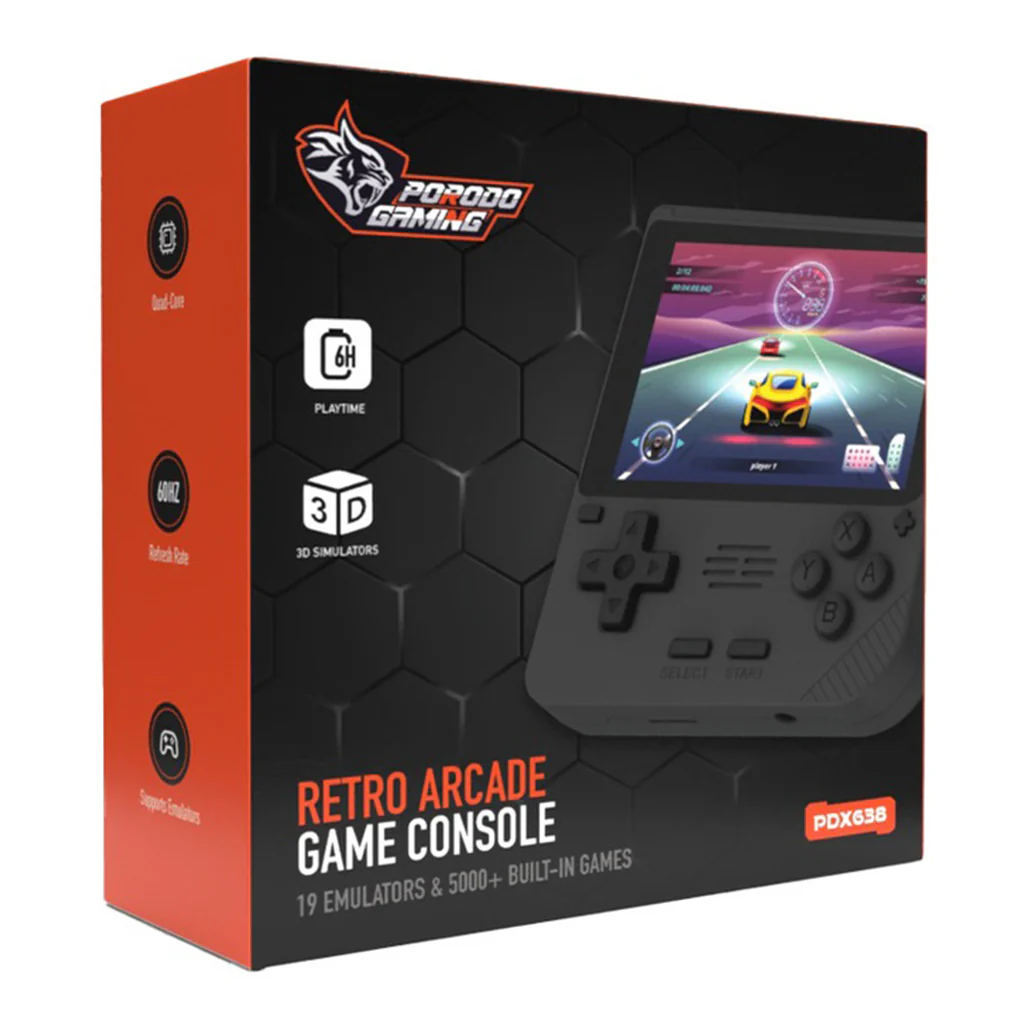 Porodo Gaming Retro Arcade Console - Portable Gaming with 5000+ Built-In Games - Image 10