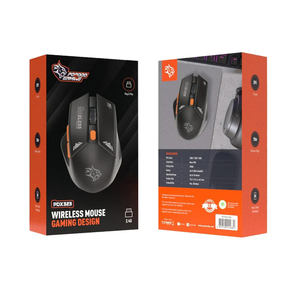 Porodo Gaming Wireless Mouse - Image 4