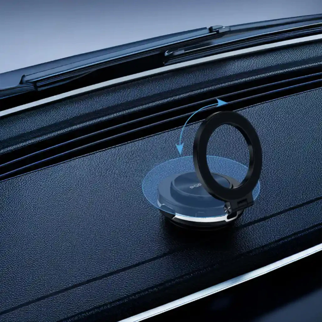 Porodo HS05 Vacuseal MagSafe Magnetic Mount – Strong Suction, Adjustable Viewing Angle, and One-Hand Operation - Image 4