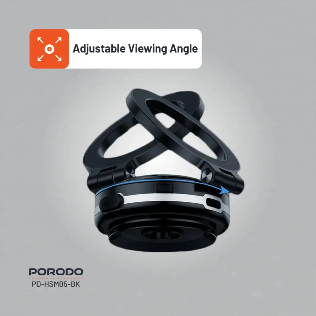 Porodo HS05 Vacuseal MagSafe Magnetic Mount – Strong Suction, Adjustable Viewing Angle, and One-Hand Operation - Image 6