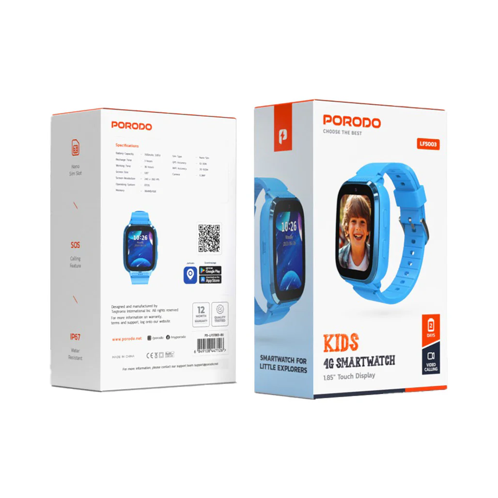 Porodo Kids 4G Smart Watch - Image 10
