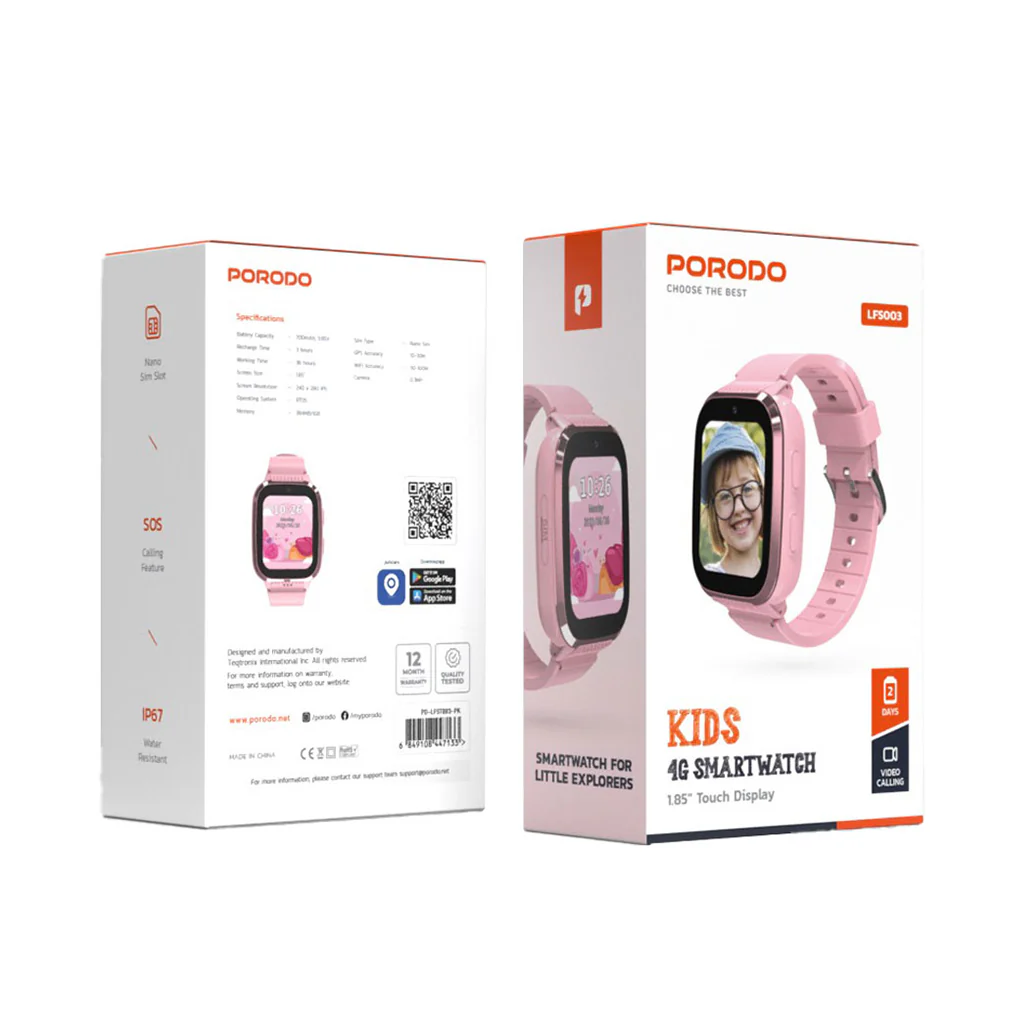 Porodo Kids 4G Smart Watch - Image 6