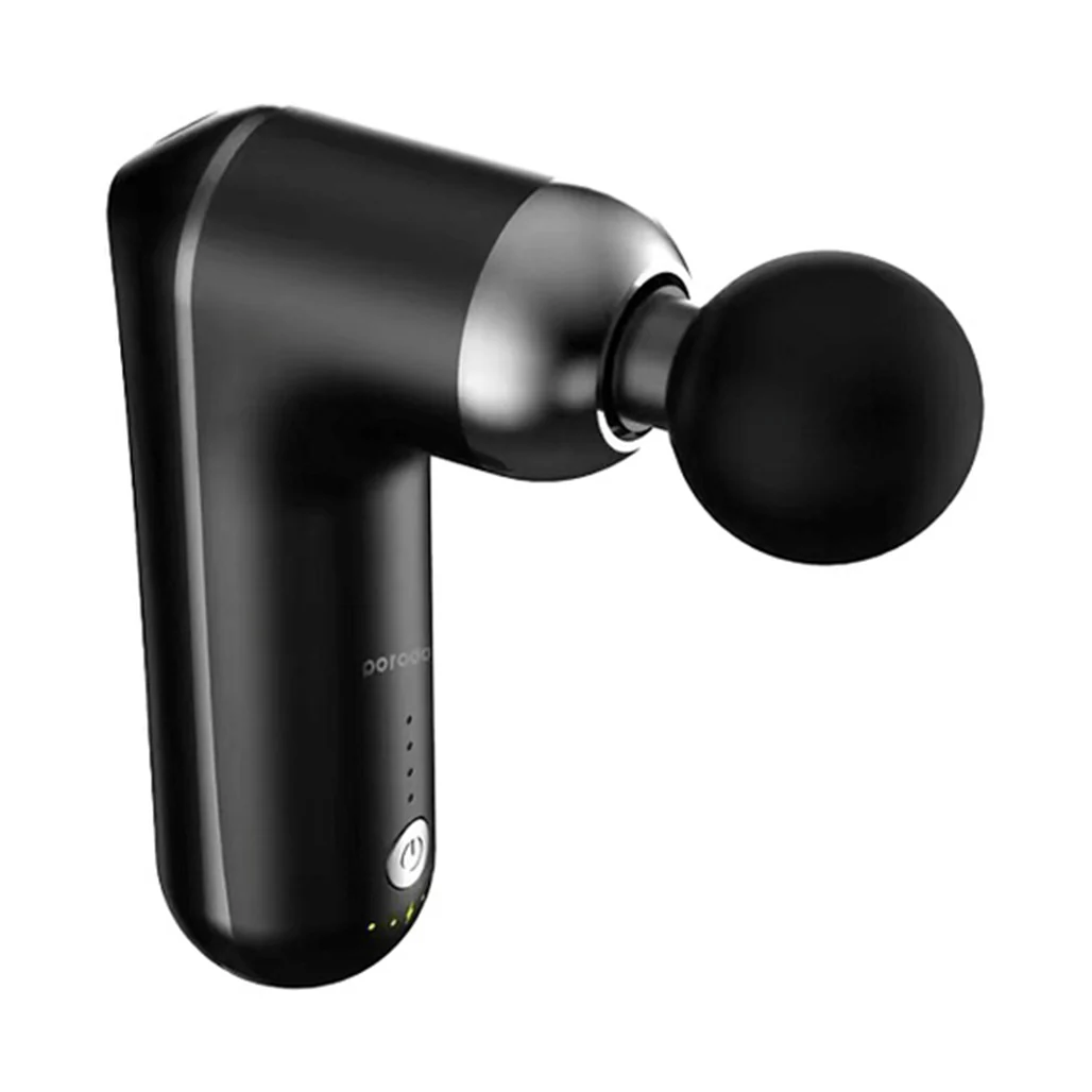 Porodo Lifestyle 12V Varying Speed Mini Massage Gun With USB-C Port 2000mAh - White - Image 4