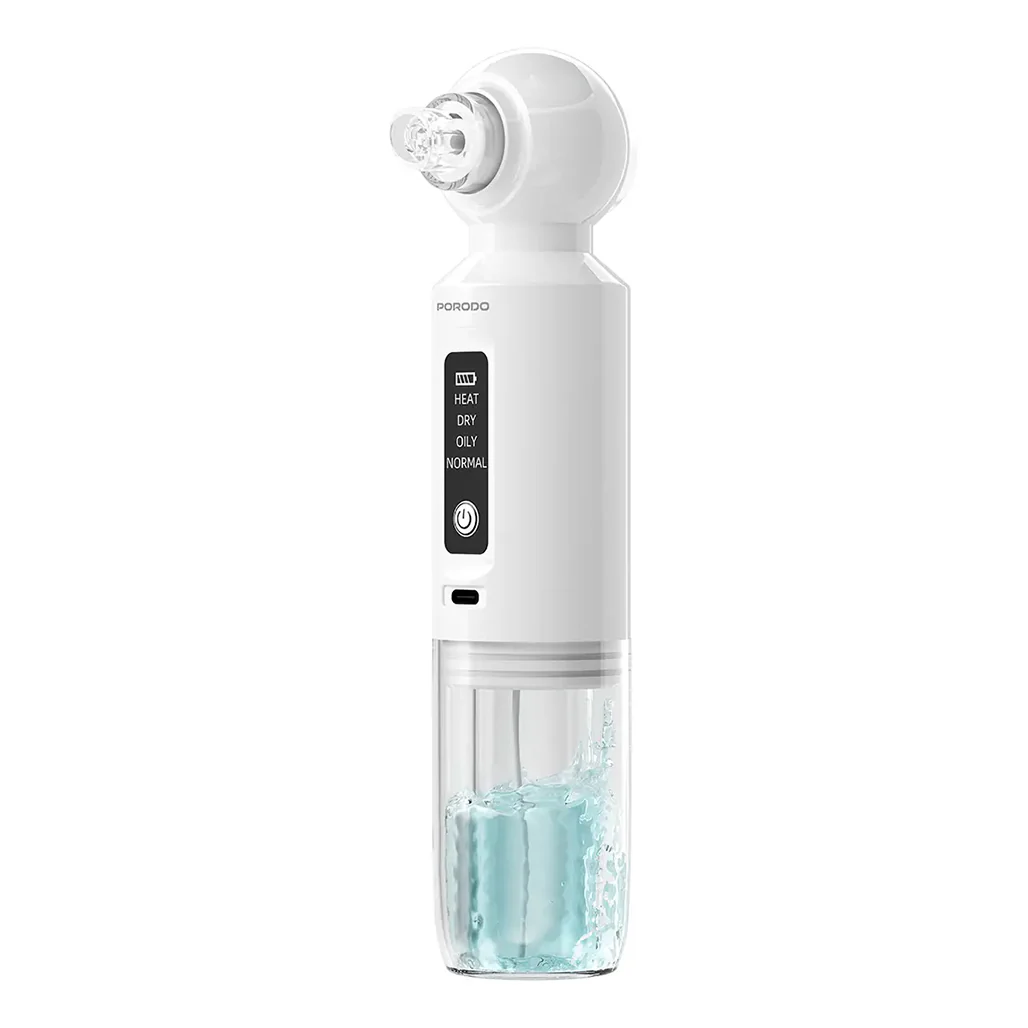 Porodo Lifestyle Deep Facial Blackhead Remover with Microbubble Water Spray – White