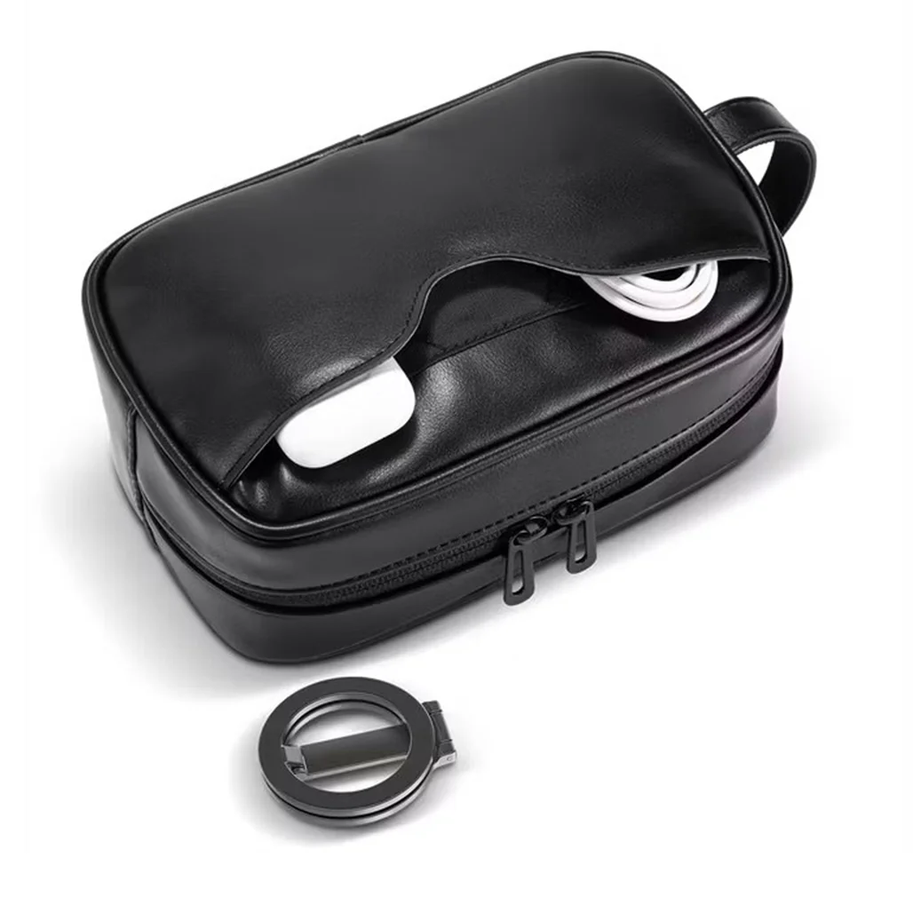 Porodo Lifestyle MagSafe Travel Organizer Pouch with Phone Holder - PDLFSTP258BK - Image 3