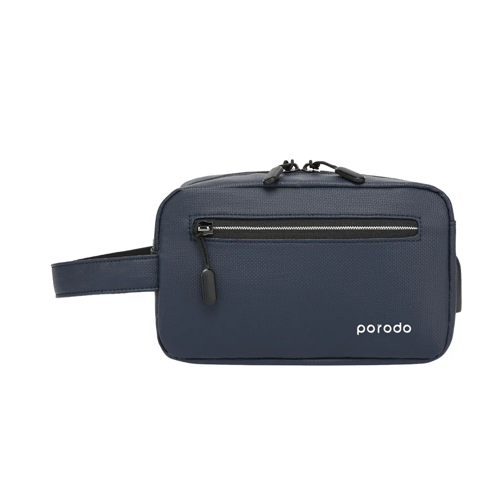 Porodo Lifestyle Multi-Compartment Storage Bag 8.2 inch With 2A USB Charging Output - Image 3