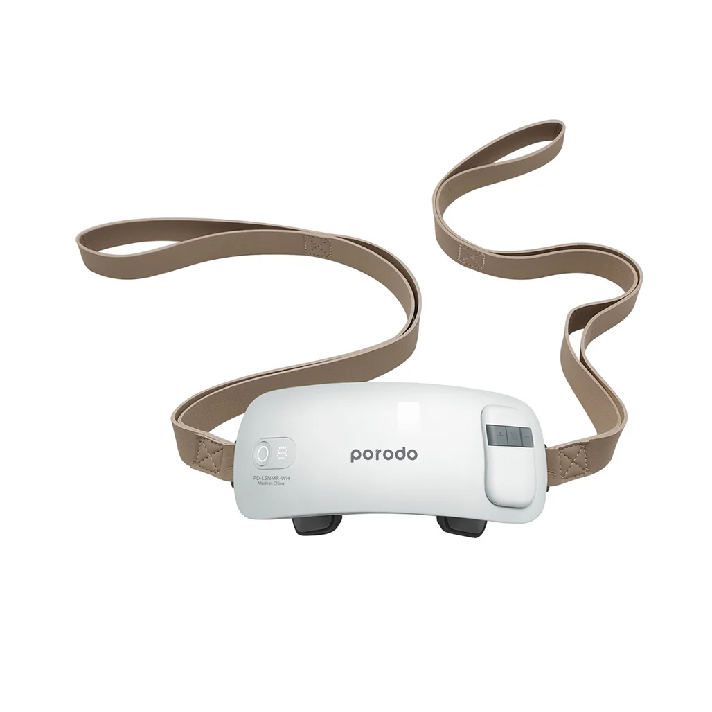 Porodo Lifestyle Neck Massager with Remote controller - White | PD-LSNMR-WH