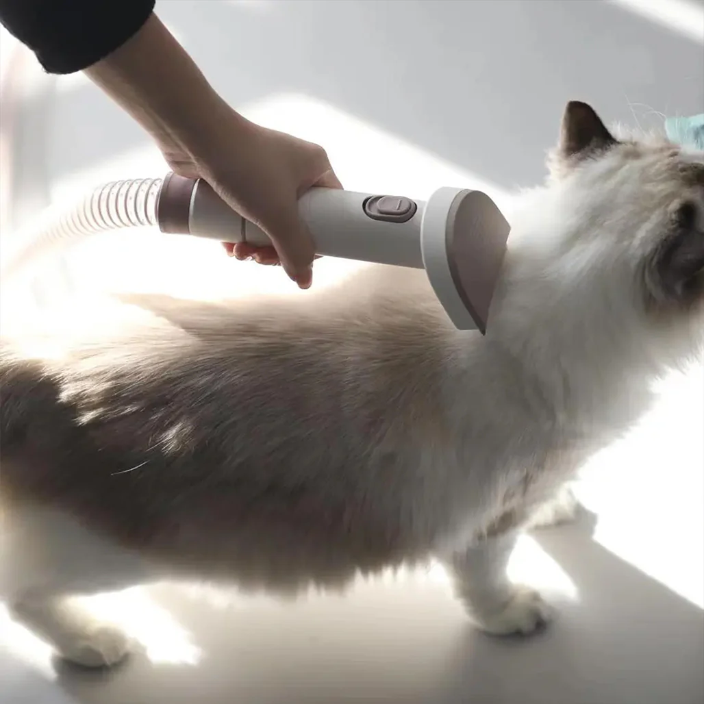 Porodo Lifestyle Pet Grooming Kit with Vacuum – Powerful 13500Pa Suction, Low Noise, White - Image 4