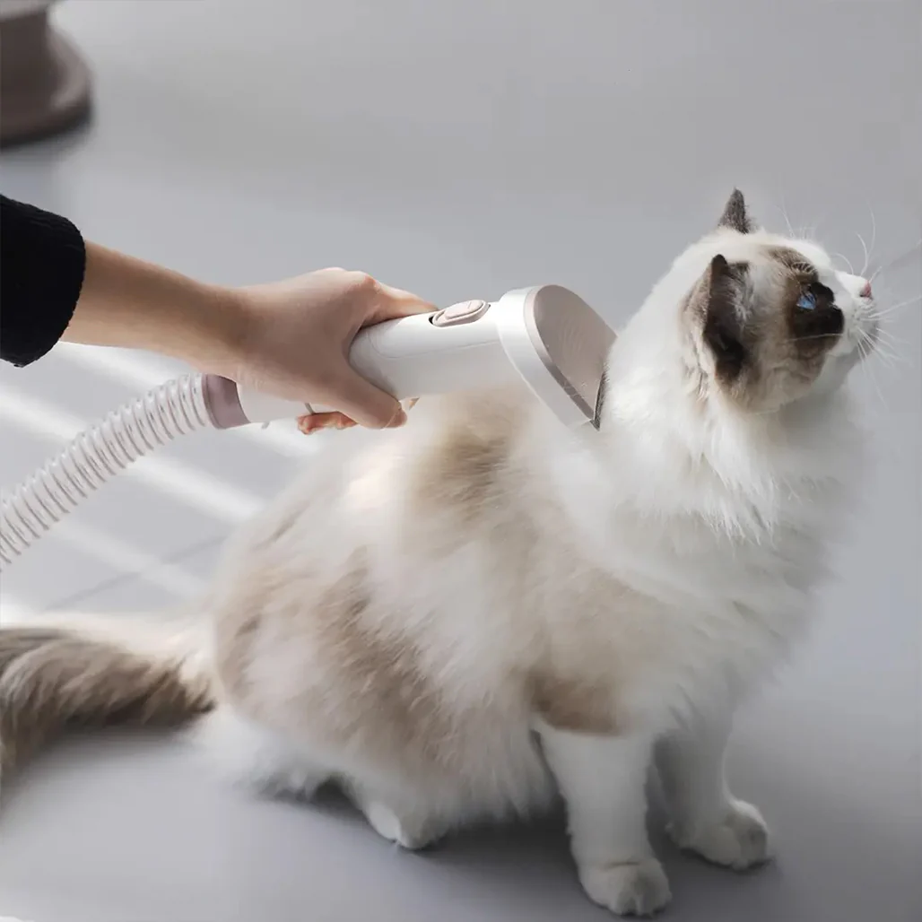 Porodo Lifestyle Pet Grooming Kit with Vacuum – Powerful 13500Pa Suction, Low Noise, White - Image 5