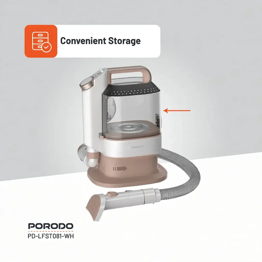 Porodo Lifestyle Pet Grooming Kit with Vacuum – Powerful 13500Pa Suction, Low Noise, White - Image 6