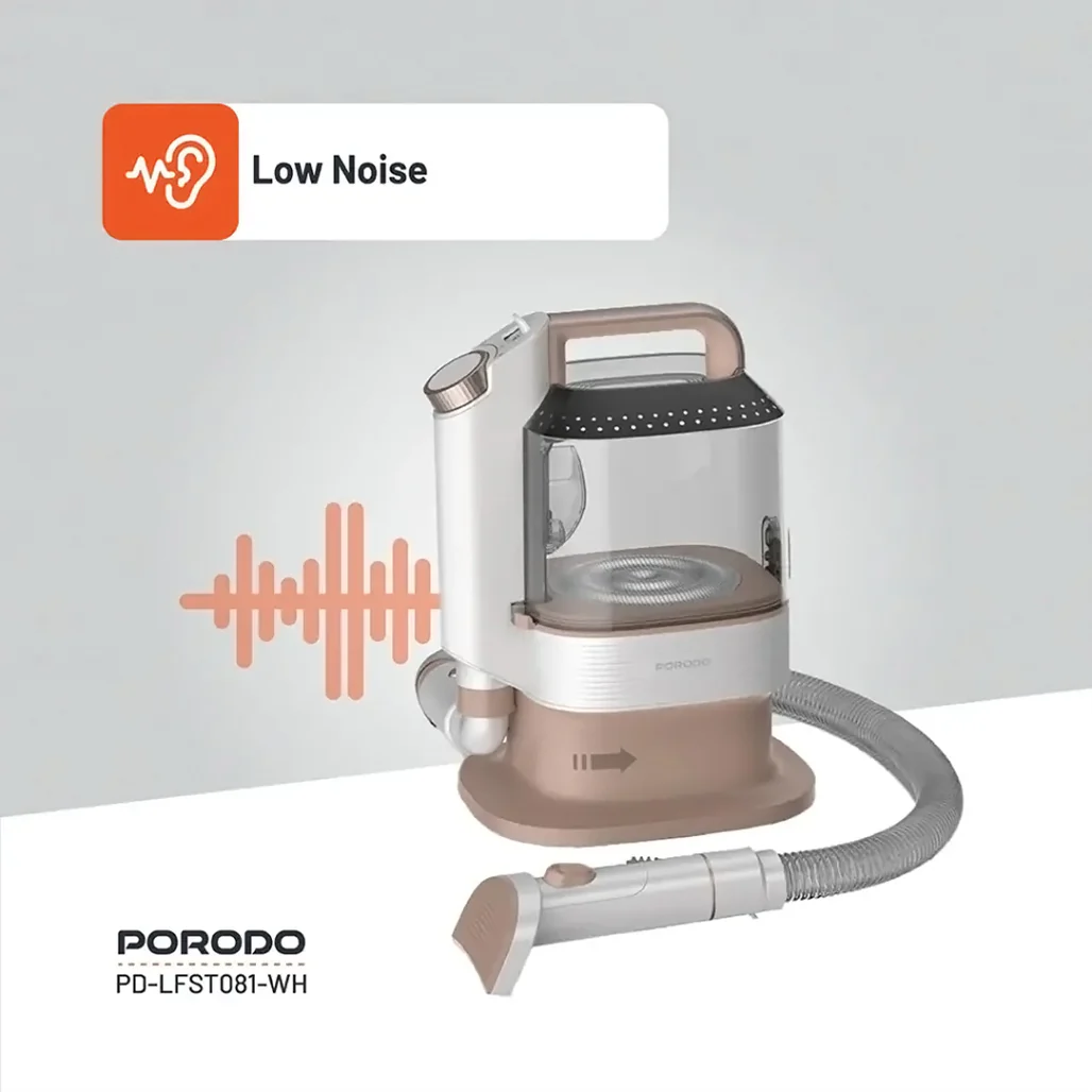 Porodo Lifestyle Pet Grooming Kit with Vacuum – Powerful 13500Pa Suction, Low Noise, White - Image 9