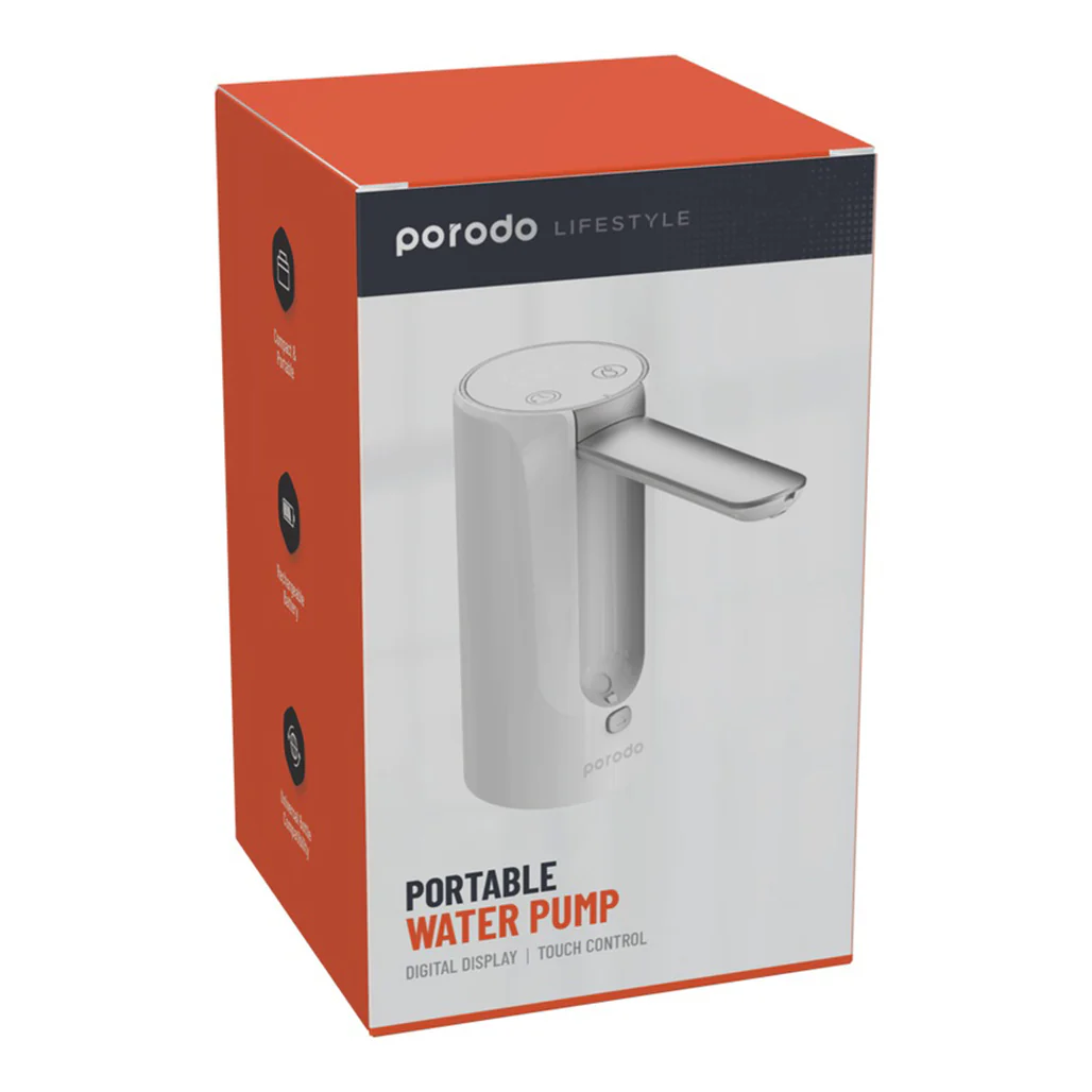 Porodo Lifestyle Portable Water Pump - Digital Display And Touch Control - Image 5