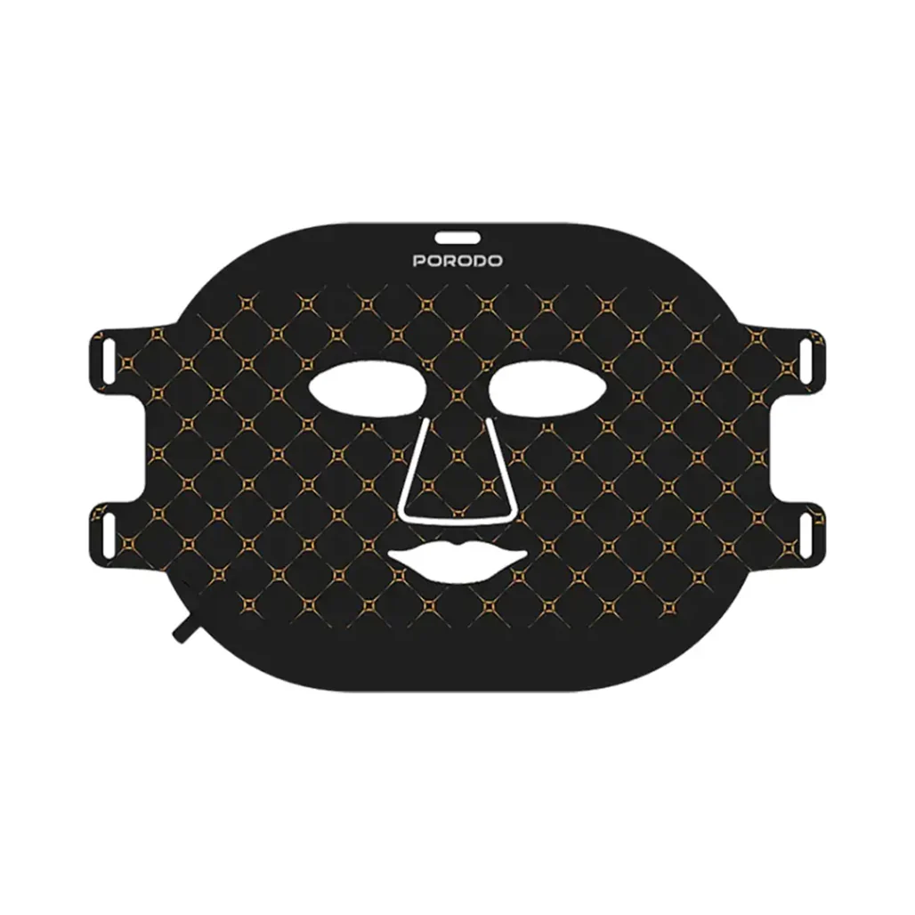 Porodo Lifestyle Red Light Therapy Face Mask – Black - Image 2