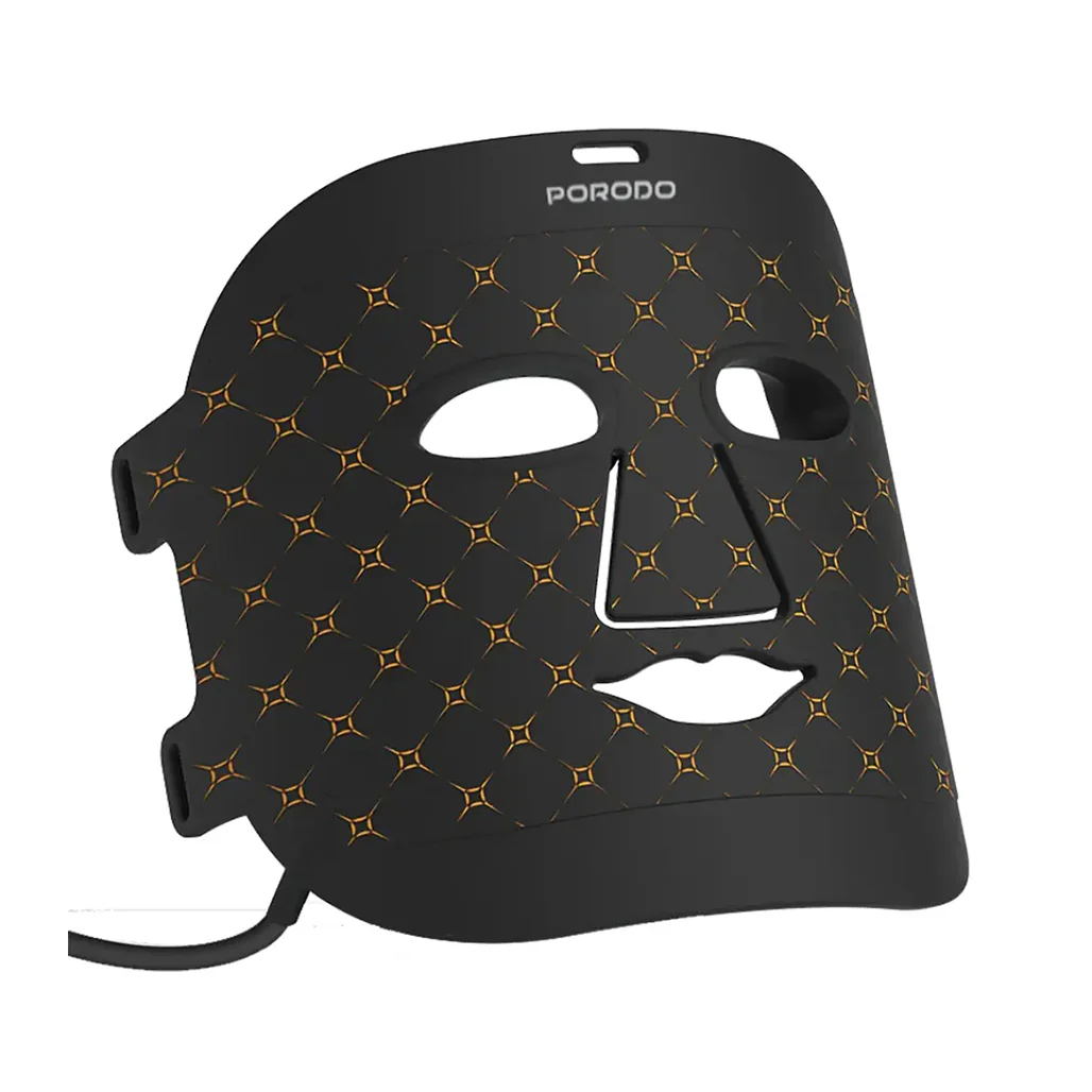 Porodo Lifestyle Red Light Therapy Face Mask – Black - Image 3