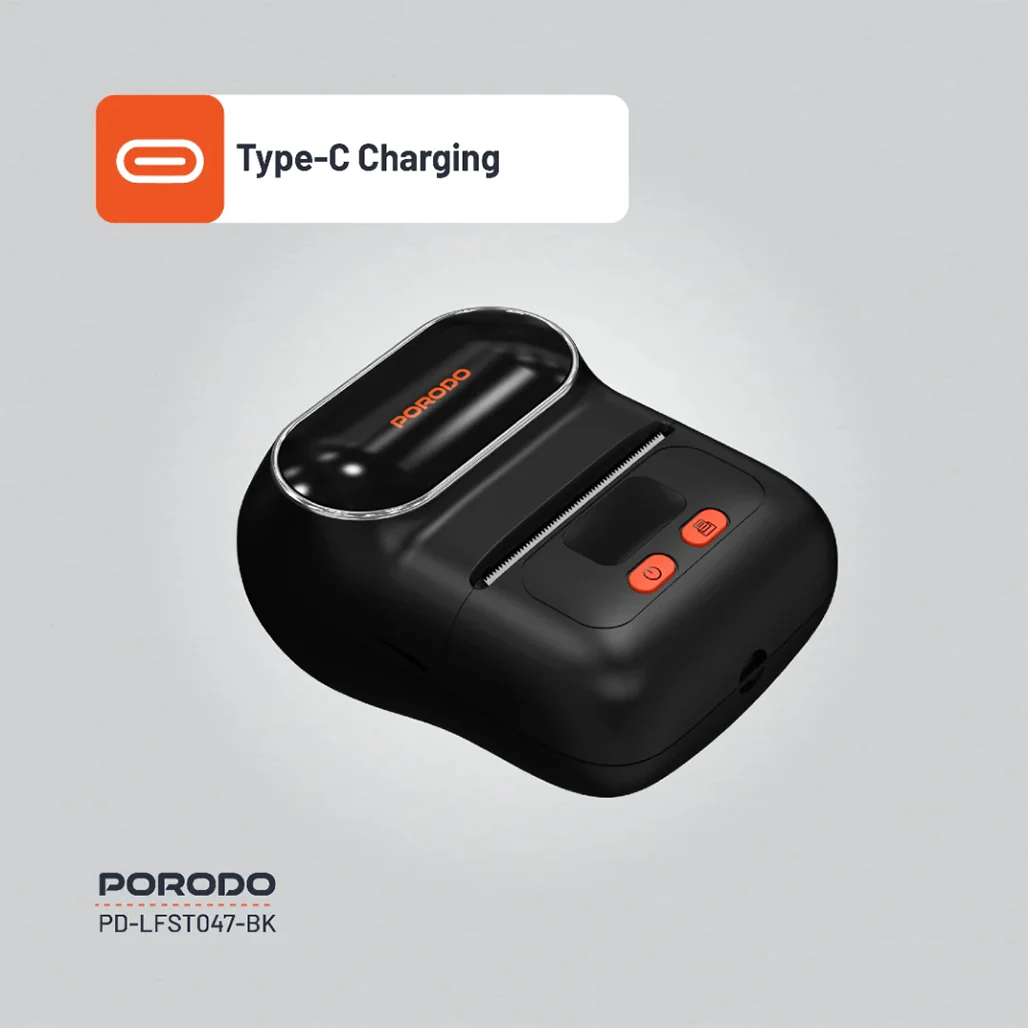 Porodo Lifestyle Super HD Thermal Printer LFST047 - Portable, Inkless, High-Definition Printing - Image 7