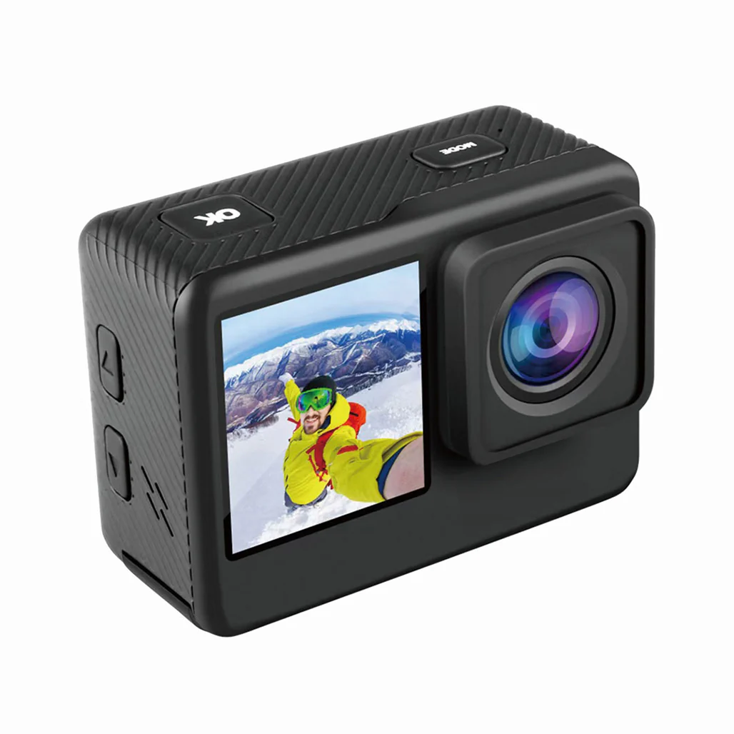 Porodo Lifestyle Waterproof 4K Action Camera 900mAh - Black - Image 2