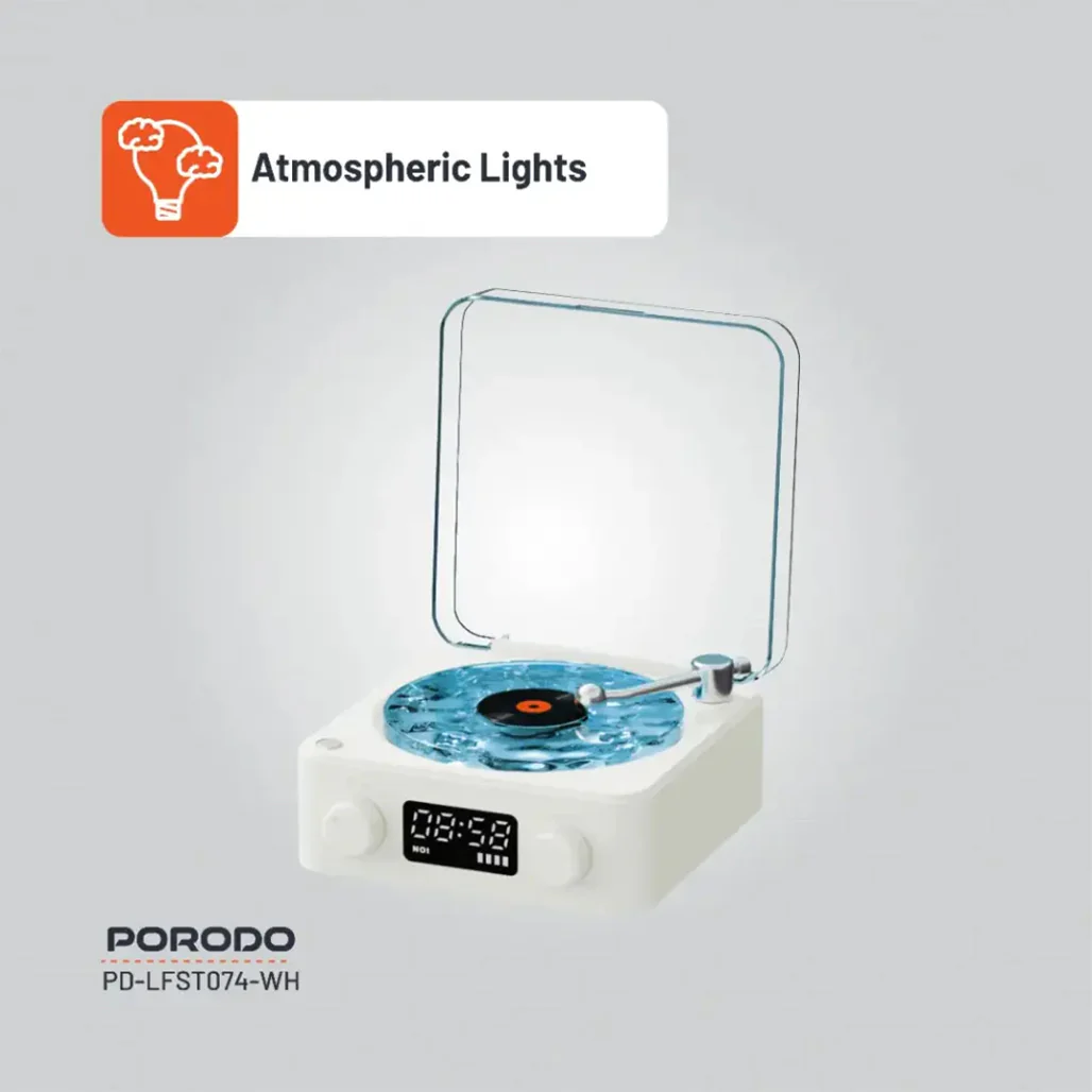 Porodo Lifestyle White Noise Portable Speaker with Soothing Sounds and Bluetooth Connectivity - Image 3