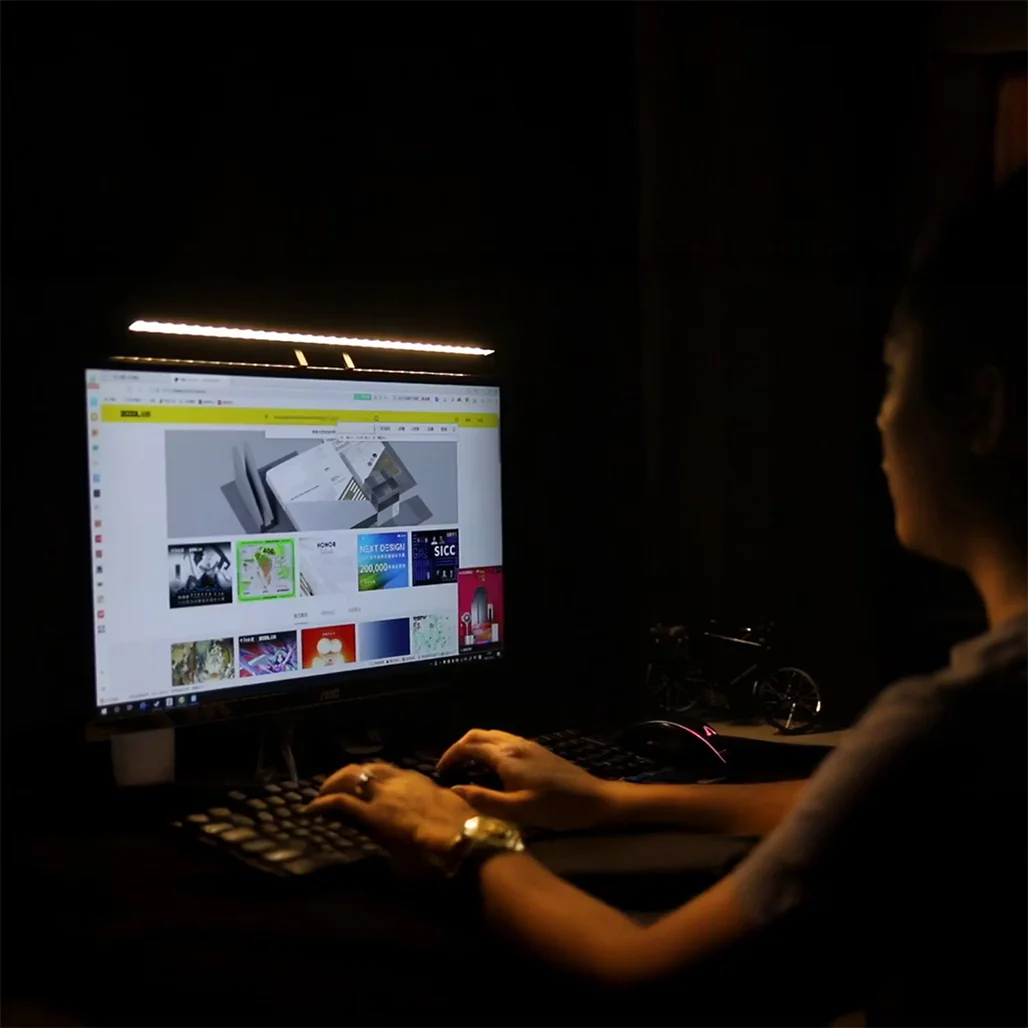 Porodo LumaView Full HD Webcam & Desk Light with Eye-Care LED Technology – Gray - Image 5