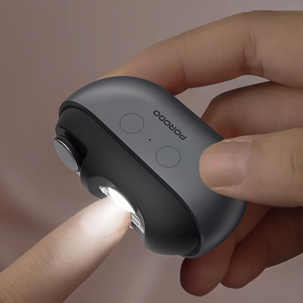 Porodo Multi-Function Electric Nail Clipper – Dual-Speed Trimming & Polishing - Image 3