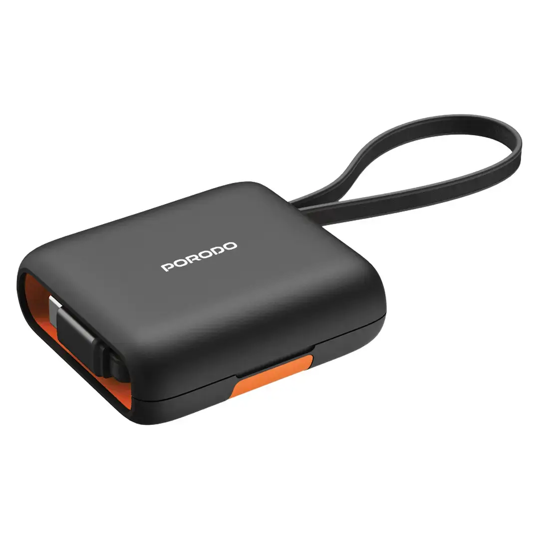 Porodo Multi-Functional Travel Data Cable Set – Orange - PDS0013OG - Image 2