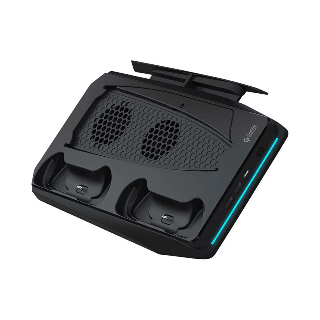 Porodo PDX116-BK Gaming PS5 Cooling And Charging Hub With Built-in Speed Touch Control - Image 3