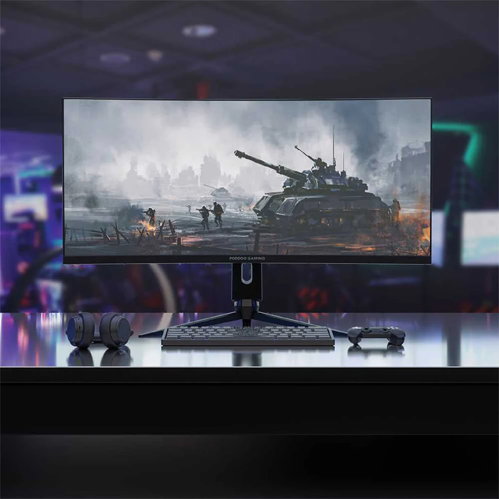 Porodo PDX524 - 34" Gaming 144Hz Ultra Wide-Curved Monitor - Image 3