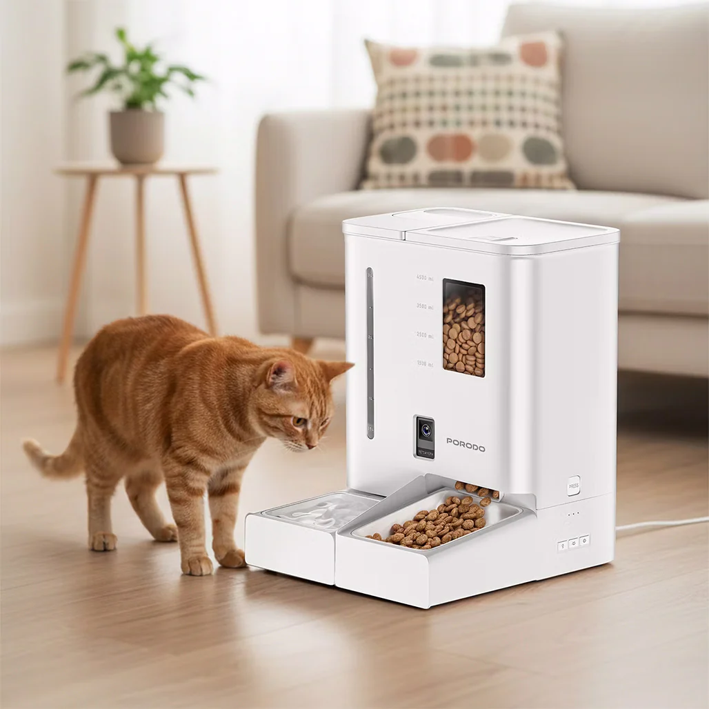 Porodo PetMate Automatic 2-in- 1 Pet Feeder and Water Dispenser - Image 4