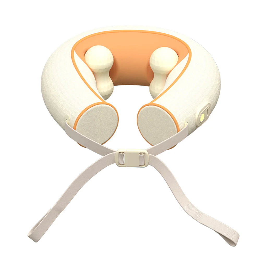 Porodo Shiatsu Neck Massager with Heat Therapy & Deep Tissue Relief – Yellow - Image 2