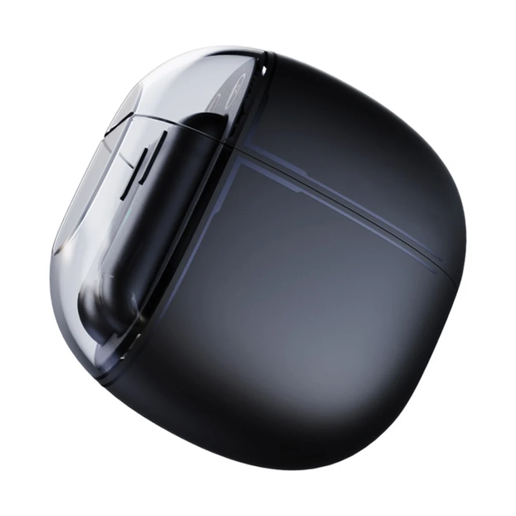 Porodo Soundtec Lune - Air Conduction TWS Earbuds with Semi Transparent Case - Black - Image 3
