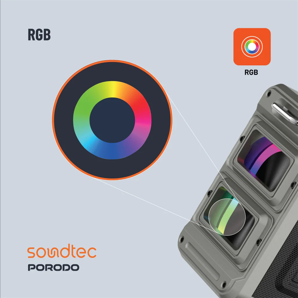 Porodo Soundtec Surge - 2.2 Channel Party Speaker - Image 8