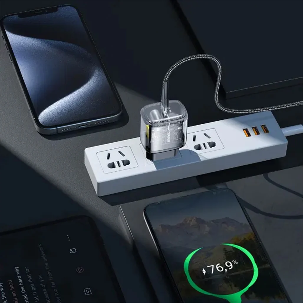 Porodo Transparent Quick Charger PD 30W EU - Fast Charging with Overheat Protection - Image 3